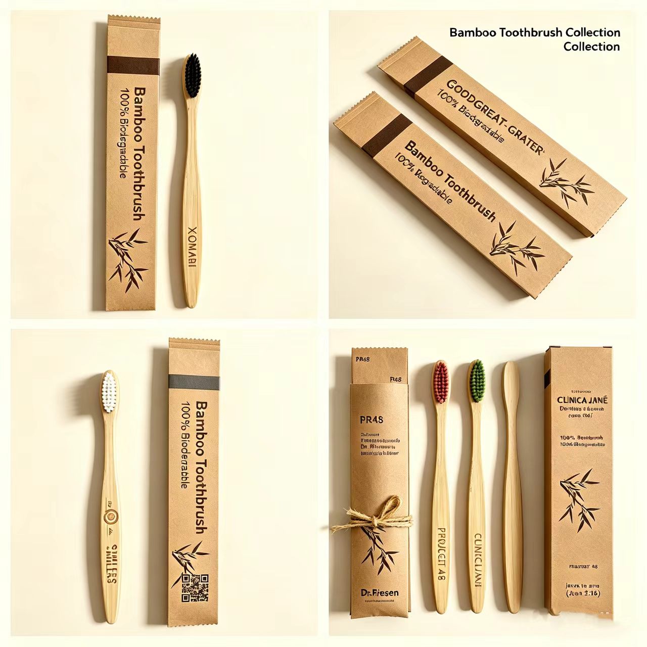 Bamboo Toothbrushes 100Pcs Eco - Bamboo Toothbrush recension och pris