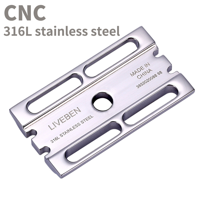 CNC 316L Stainless Steel Doubl - Safety Razor Handle recension och pris