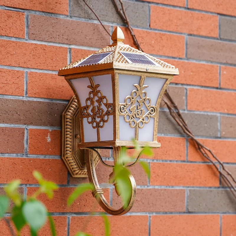 Outdoor European Style Solar P - Solar Garden Light recension och pris