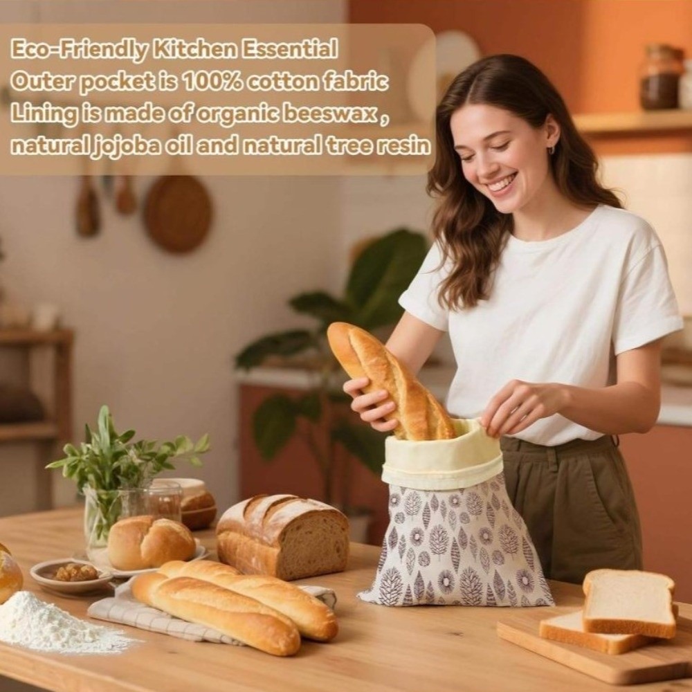New Reusable Beeswax Bread Bag - Reusable Bag recension och pris