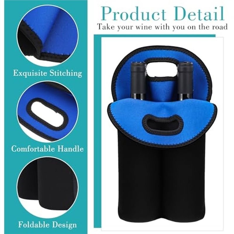 AAAN-Wine Carrier Tote Bags, F - Reusable Bottle recension och pris