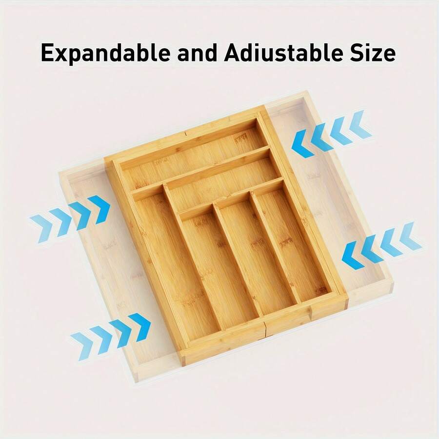 Bamboo Drawer Organizer, Expan - Bamboo Cutlery recension och pris