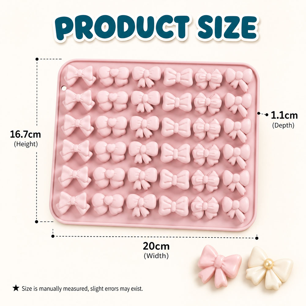 Cute Bow Silicone Cake Mold,3D - Eco Soap recension och pris