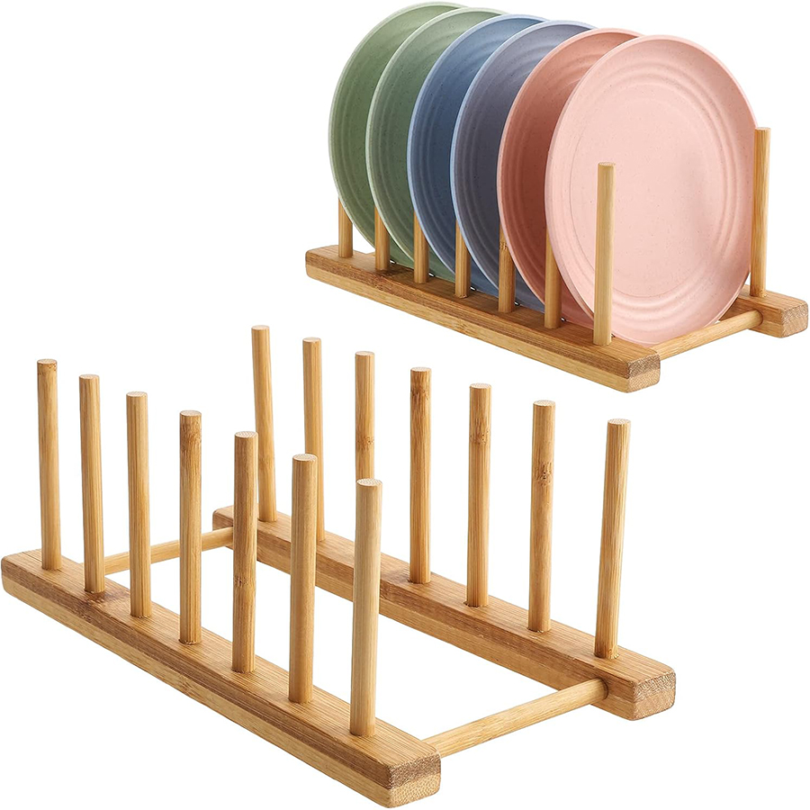 1pcs/2pcs Bamboo Dish Rack, Pl - Bamboo Cutlery recension och pris